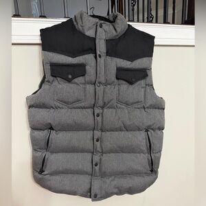 Decibel Men's Gray Puffer Vest size X-Large